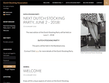 Tablet Screenshot of dutchstockingassociation.com